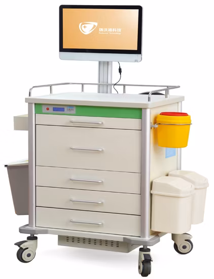 Chariot de stockage d'instruments d'équipement hospitalier, chariot de soins médicaux