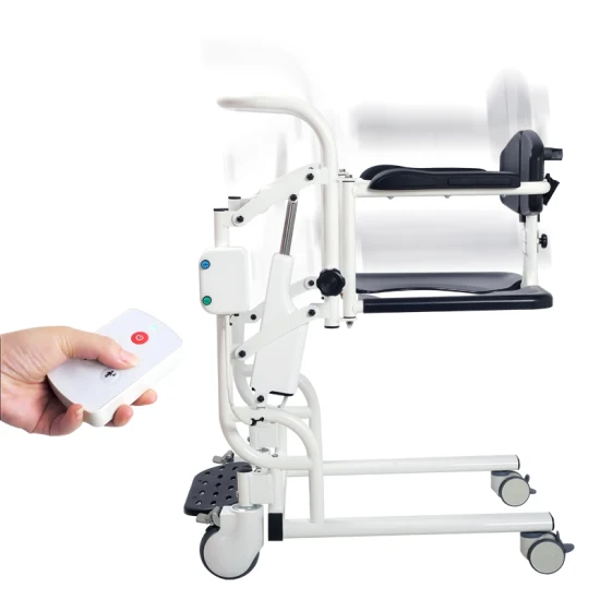 Fauteuil roulant de toilette portable médical, chaise d'aisance pour patients âgés, chaise d'aisance pour toilettes sur chevet pliable