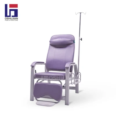 Chaises de salle de clinique chaise de transfusion inclinable pour soins infirmiers pour patients médicaux cliniques d'hôpital