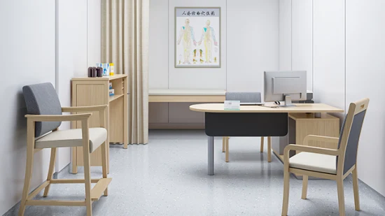 Bureau de conception moderne pour hôpital, bureau d'ordinateur de luxe, chaise de bureau pour consultation de beauté médicale