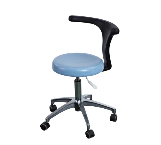 Chaise de laboratoire d'école pour salle blanche d'hôpital, meubles médicaux, tabouret pivotant de laboratoire ESD en mousse PU, tabouret de médecin dentaire avec roue