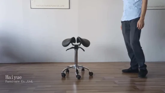 Nouveau Tabouret de selle fendu pour tatouage dentaire médical avec roues sans voix